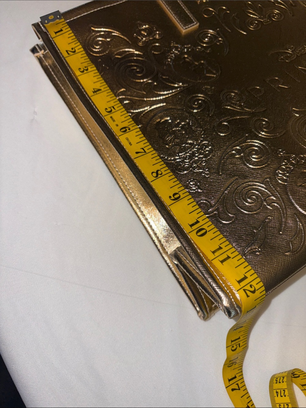 Bath & Body Works Disney Princess Metallic Gold Tote names & quotes inside NWT - Picture 5 of 6